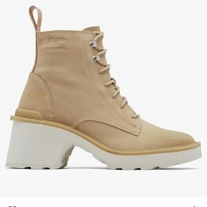 NEW Sorel Hi Line Heel Lace Boot Ceramic Chalk NL4875-209 Multiple Sizes NWT